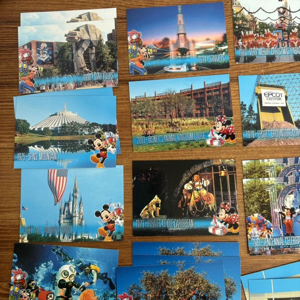 30th Anniversary Walt Disney World Trading card lot